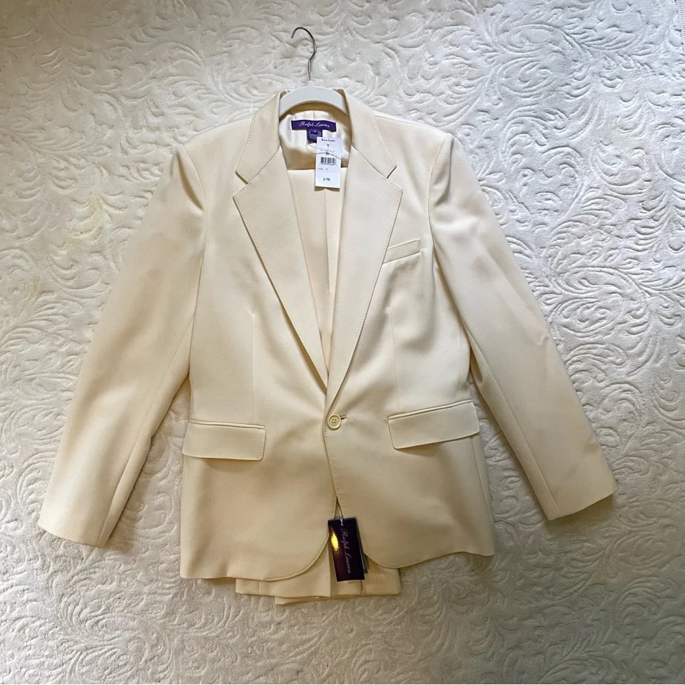 Ralph Lauren Purple Label Cream Blazer - Picture 4 of 5